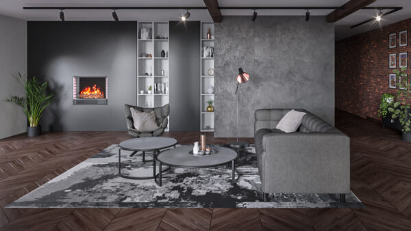 Cheminée décorative TF-EF-1323-90 — mise en situation Cheminée décorative TF-EF-1323-90 — mise en situation
