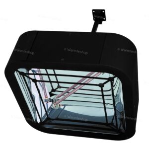 Chauffage de terrasse Arta - coloris noir - 2000 watts - 22m2 Chauffage de terrasse Arta - coloris noir - 2000 watts - 22m2