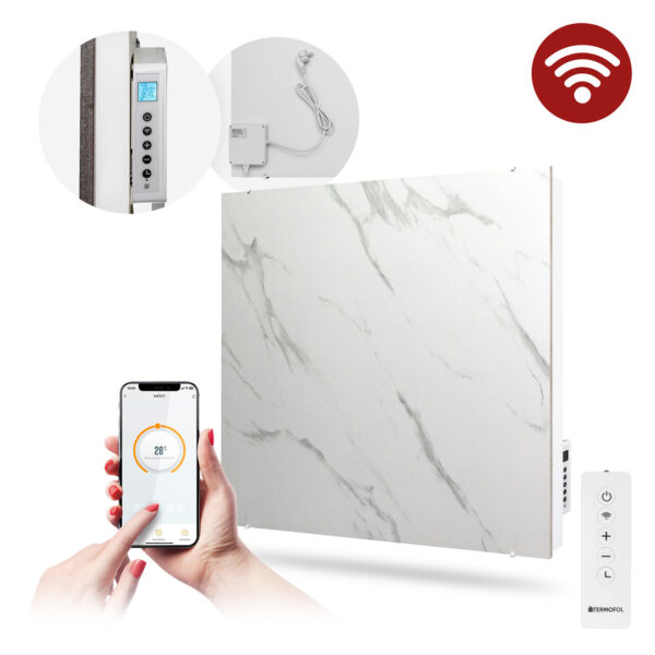 Panneau infrarouge hybride en céramique Termofol TF-CS500-01 – 500 W, Wi-Fi – photo 1 Panneau infrarouge hybride en céramique Termofol TF-CS500-01 – 500 W, Wi-Fi – vue du produit