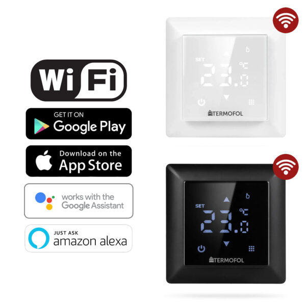 Kit trame chauffante Termofol avec thermostat H6 Wi-Fi – photo 2 Kit trame chauffante Termofol avec thermostat H6 Wi-Fi – vue complémentaire