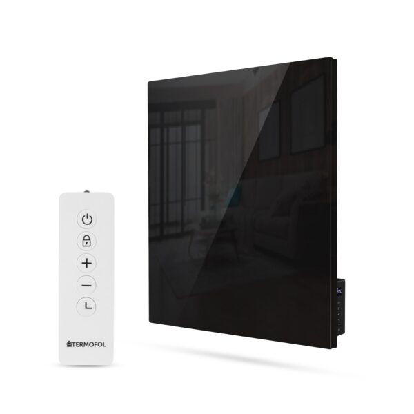 Panneau infrarouge Termofol TF-GB350 – verre noir, 350 W – photo 1 Panneau infrarouge Termofol TF-GB350 – verre noir, 350 W – vue du produit