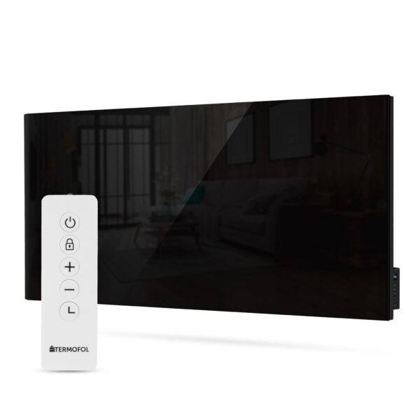 Panneau infrarouge Termofol TF-GB700 – verre noir, 700 W – photo 1 Panneau infrarouge Termofol TF-GB700 – verre noir, 700 W – vue du produit