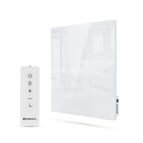 Panneau infrarouge Termofol TF-GW350 – verre blanc, 350 W – photo 1 Panneau infrarouge Termofol TF-GW350 – verre blanc, 350 W – vue du produit