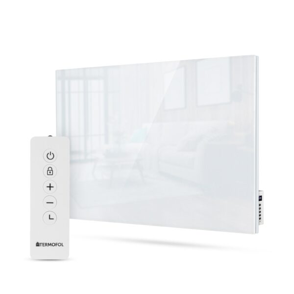 Panneau infrarouge Termofol TF-GW500 – verre blanc, 500 W – photo 1 Panneau infrarouge Termofol TF-GW500 – verre blanc, 500 W – vue du produit