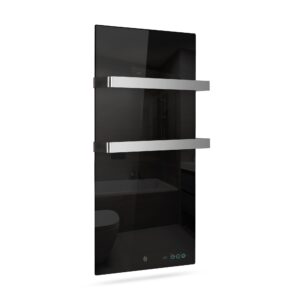 Sèche-serviettes infrarouge Termofol TF-LB800 – verre noir – photo 1 Sèche-serviettes infrarouge Termofol TF-LB800 – verre noir – vue du produit