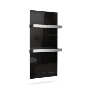 Sèche-serviettes infrarouge Termofol TF-LB400 – verre noir – photo 1 Sèche-serviettes infrarouge Termofol TF-LB400 – verre noir – vue du produit