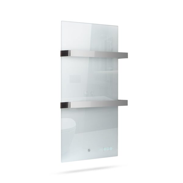 Sèche-serviettes infrarouge Termofol TF-LW400 – verre blanc – photo 1 Sèche-serviettes infrarouge Termofol TF-LW400 – verre blanc – vue du produit