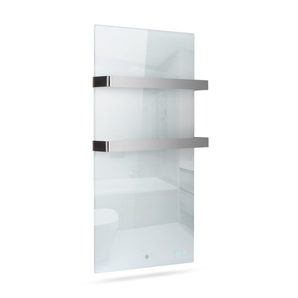 Sèche-serviettes infrarouge Termofol TF-LW800 – verre blanc – photo 1 Sèche-serviettes infrarouge Termofol TF-LW800 – verre blanc – vue du produit