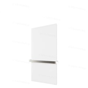 Sèche-serviettes Welltherm BP verre blanc cristal - 550 watts Sèche-serviettes Welltherm BP verre blanc cristal - 550 watts