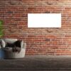 Panneau infrarouge en verre Ecaros - blanc satiné - 1000 watts