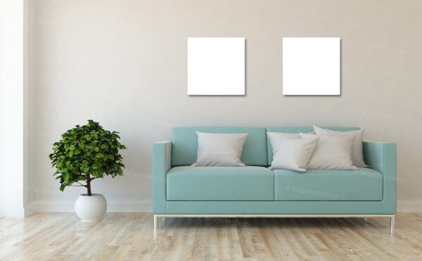 Panneau infrarouge en verre Ecaros - blanc satiné - 400 watts