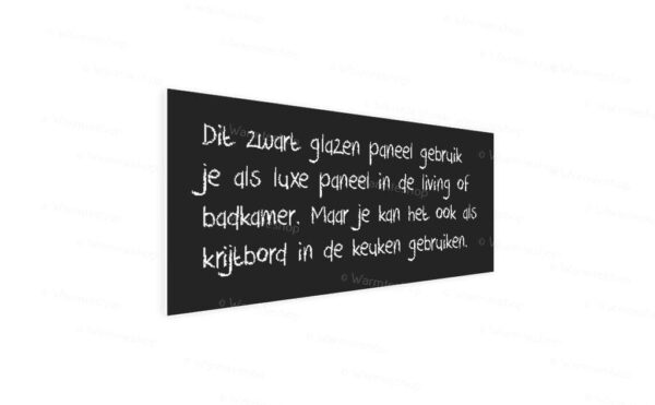 Panneau infrarouge en verre Ecaros - noir satiné - 1000 watts