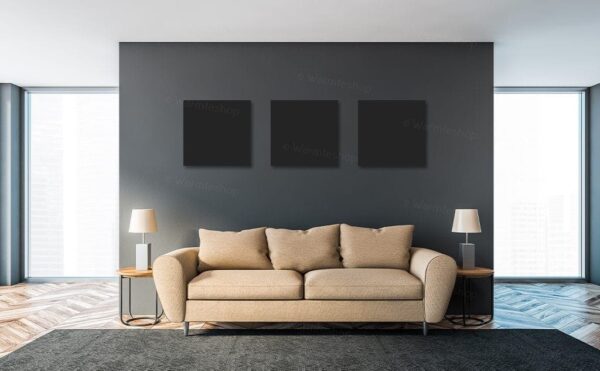 Panneau infrarouge en verre Ecaros - noir satiné - 400 watts