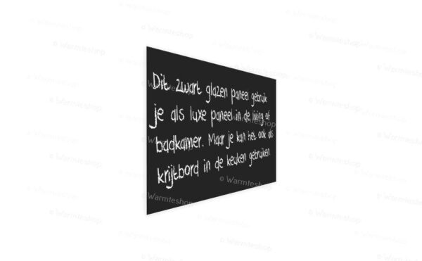 Panneau infrarouge en verre Ecaros - noir satiné - 600 watts