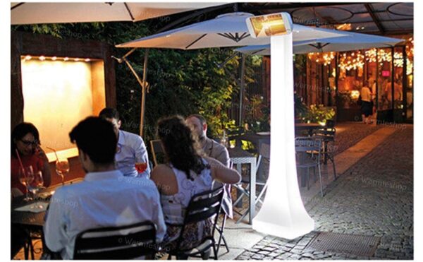 Chauffage de terrasse Heliosa Obelisk 66 AL - couleur blanc -2000 watts Chauffage de terrasse Heliosa Obelisk 66 AL - couleur blanc -2000 watts