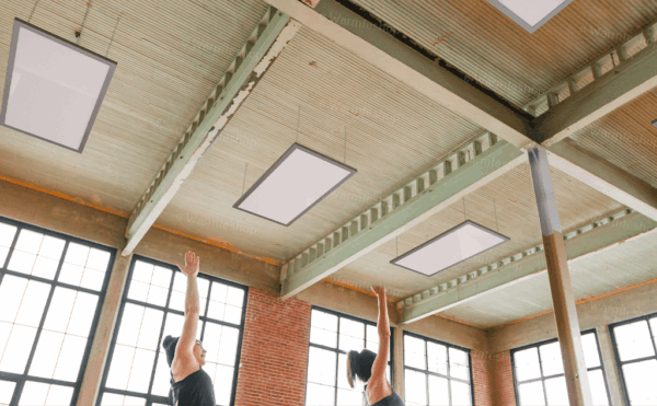 Panneau de chauffage infrarouge — mise en situation Panneau de chauffage infrarouge — mise en situation