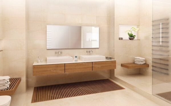 Miroir de chauffage infrarouge — mise en situation Miroir de chauffage infrarouge — mise en situation