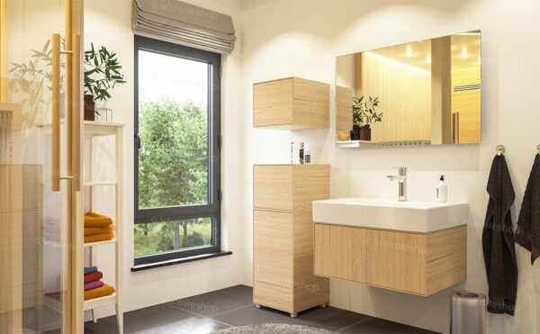 Miroir de chauffage infrarouge — mise en situation Miroir de chauffage infrarouge — mise en situation