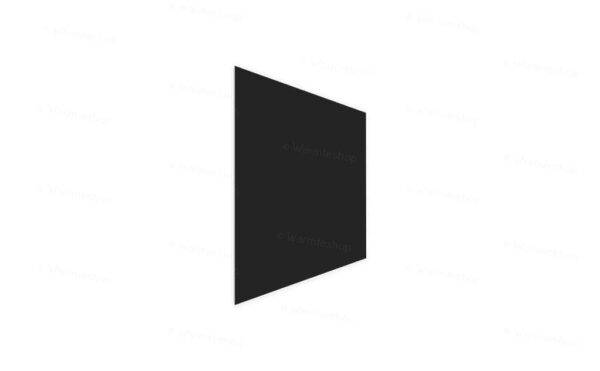 Panneau infrarouge en verre Welltherm - noir satiné - 370 watts