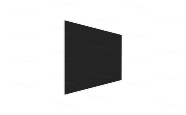 Panneau infrarouge en verre Welltherm - noir satiné - 580 watts