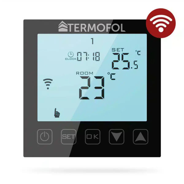 Thermostat Wi-Fi Termofol TF-H1 – noir – vue du produit