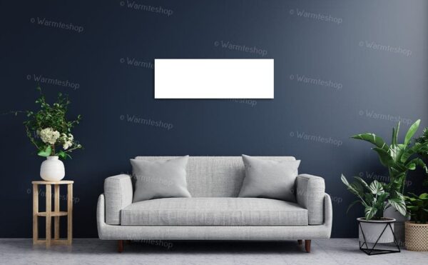 Panneau infrarouge en verre Welltherm - blanc satiné - 360 watts
