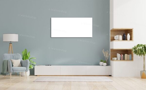 Panneau infrarouge en verre Welltherm - blanc satiné - 780 watts