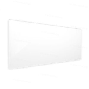 Panneau infrarouge en verre Welltherm - blanc satiné - 930 watts Panneau infrarouge en verre Welltherm - blanc satiné - 930 watts