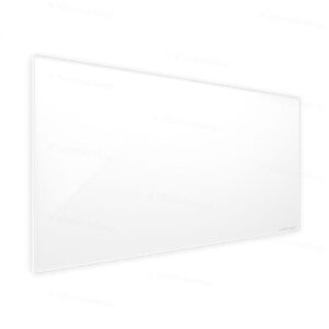 Panneau infrarouge en verre Welltherm - blanc satiné -1250 watts Panneau infrarouge en verre Welltherm - blanc satiné -1250 watts